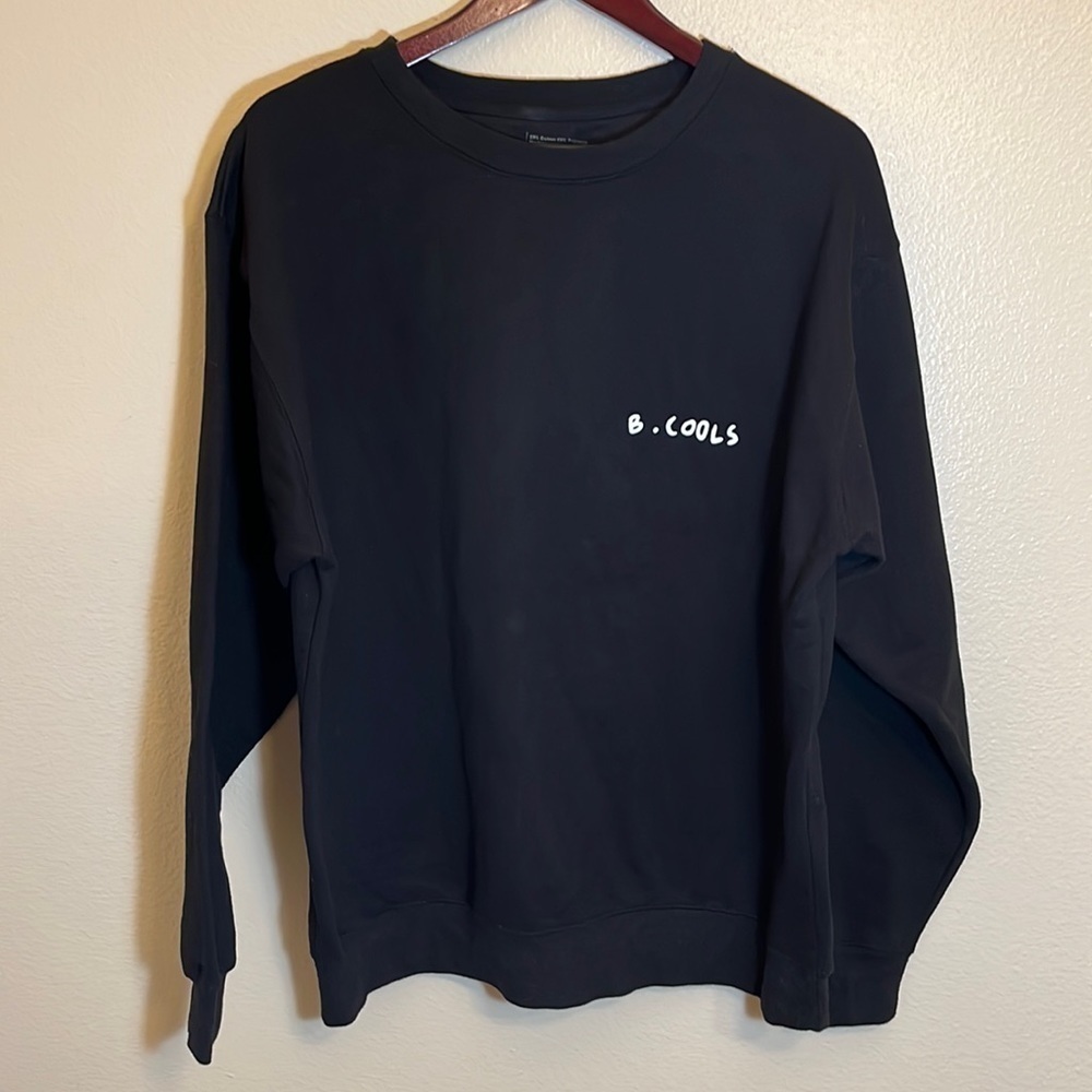 Barney Cools Black Skull Sweatshirt Size XL